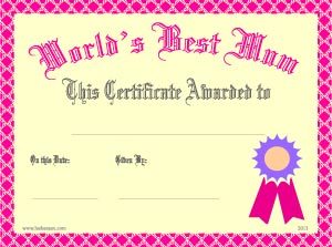 gift certificate template pages best mum certificate