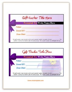 gift tag template free gift voucher template