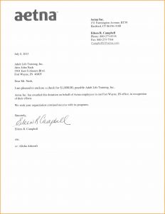 giving donation letter donation cover letter aetna donation cover letter