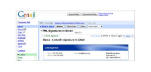 gmail signature template gmail linkedin email signatures