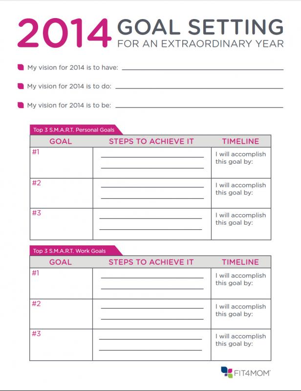 Goal Setting Template Template Business