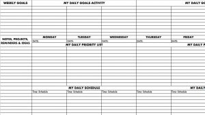 goal setting worksheet pdf performance planner