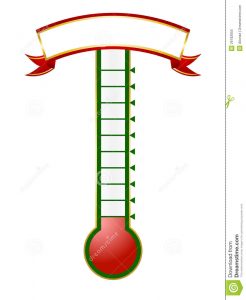 goal thermometer template goal thermometer