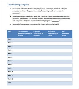 goal tracker template goal tracking template download