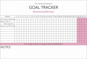 goal tracker template intentional life project goal tracker