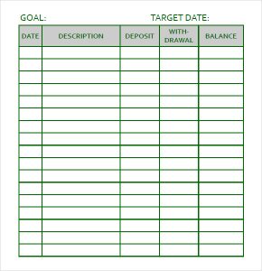 goal tracker template personal goal tracking template