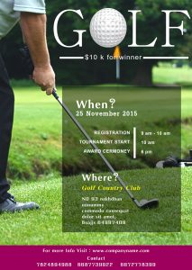 golf tournament flyer template golf flyer template