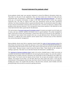 grad school personal statement examples personal statement for graduate school