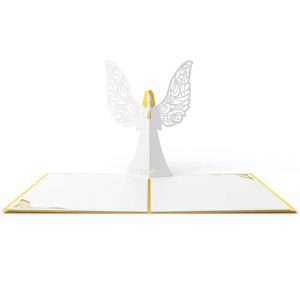 graduation card template angel pop up card open x