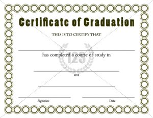 graduation certificate templates graduation certificates templates thumb