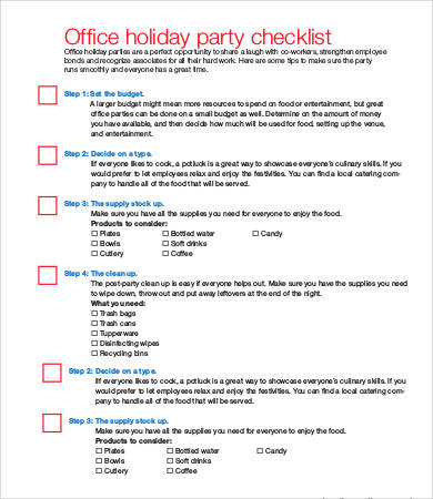 graduation party checklist