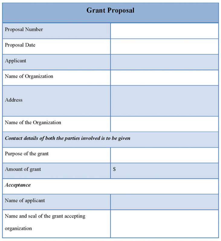 grant proposal template