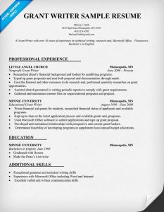 grant writing examples grant writer resume example