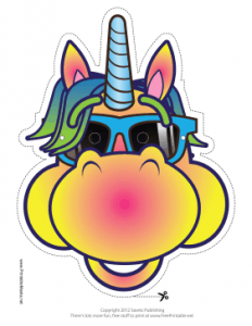 graph paper template pdf cool unicorn mask