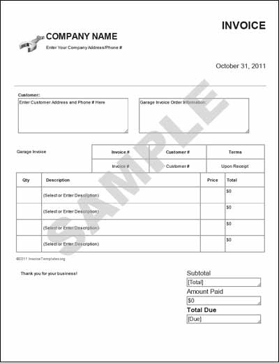 graphic design invoice template