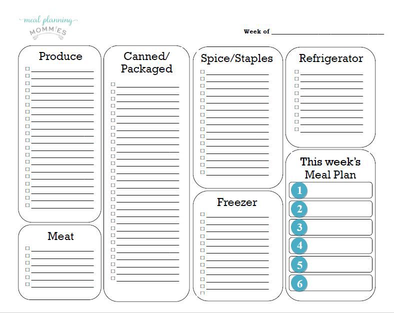 grocery list template word