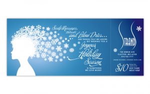 hair salon business card strands hair salon christmas card