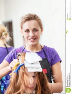 hair salon business plans woman hairdresser dye hair young girl dying her beauty salon