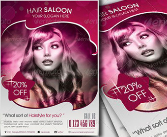 hair salon flyers