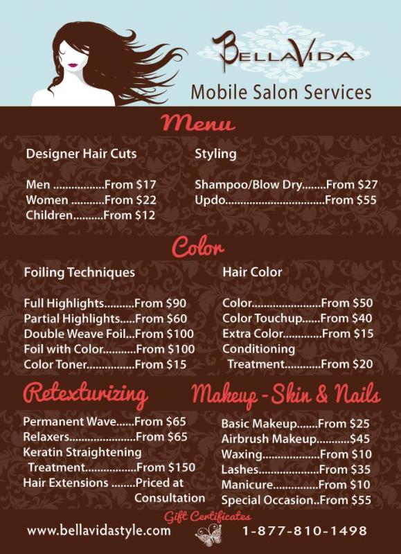 hair salon websites