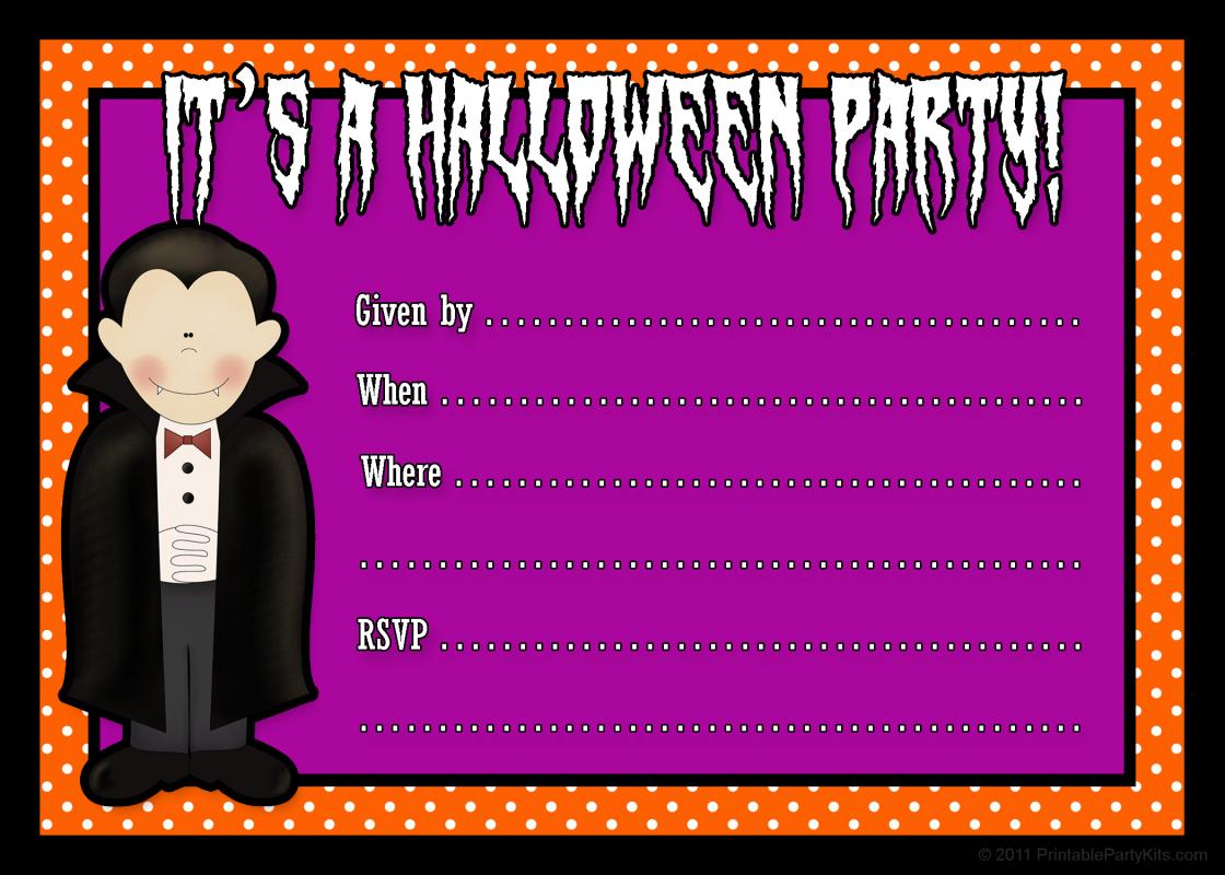 halloween party invitations templates