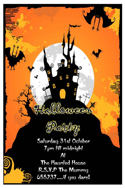 halloween party invitations templates