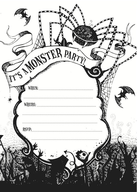 halloween party invitations templates