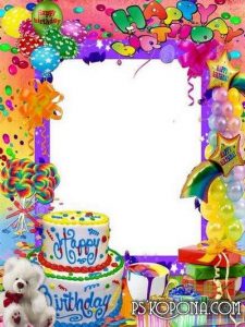 happy birthday card template frame for photoshop happy birthday