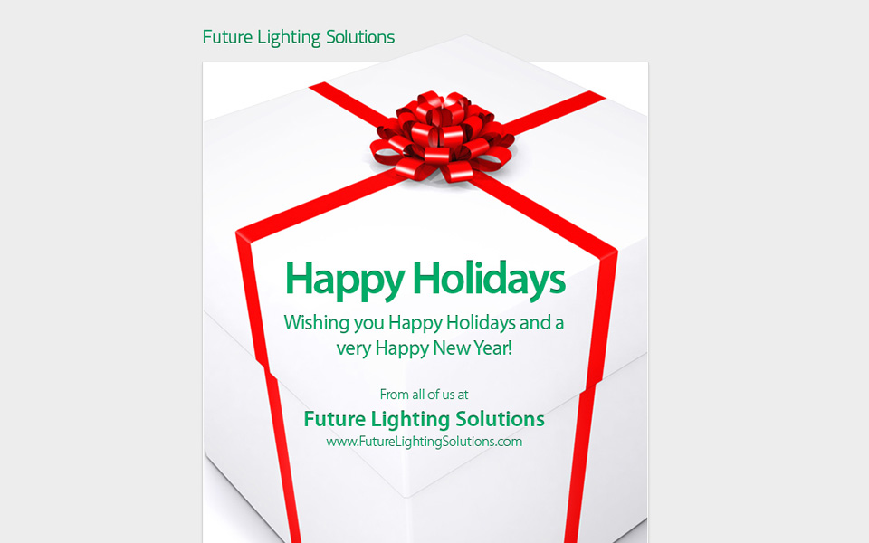 Happy Holidays Emails Template Business