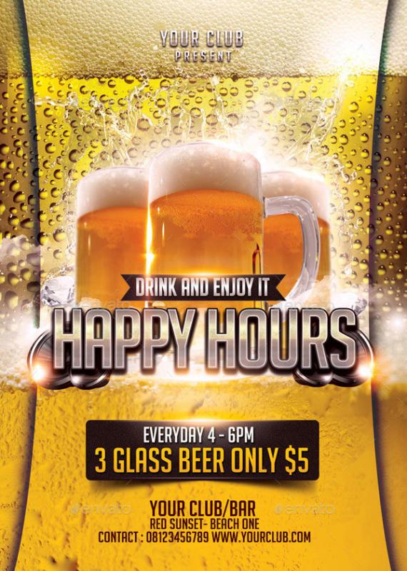 happy hour flyer