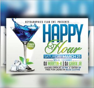 happy hour flyer happy hour flyer design template