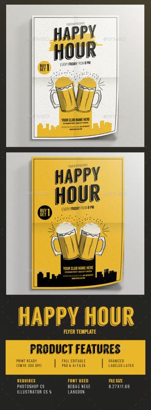 happy hour flyer