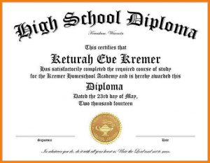 high school diploma template high school diploma template word