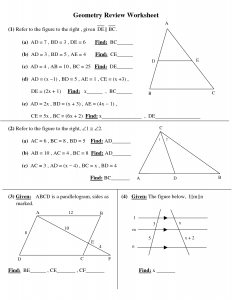 high school geometry high school geometry worksheets