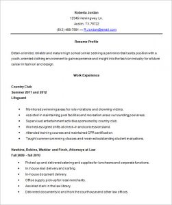 high school resume samples high school resume template word