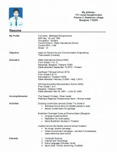 high schooler resume resume