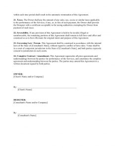 hold harmless agreement template website design agreement template