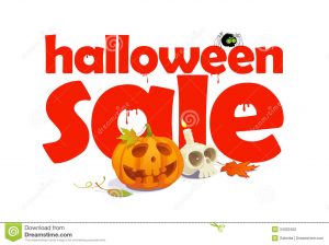 holiday flyer template halloween sale design letters blood written