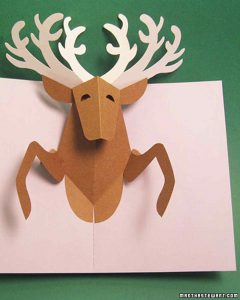 holiday newsletter template reindeercard xl