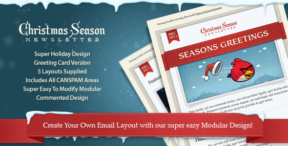 holiday newsletter template