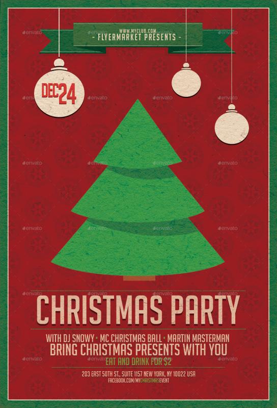 holiday party flyer