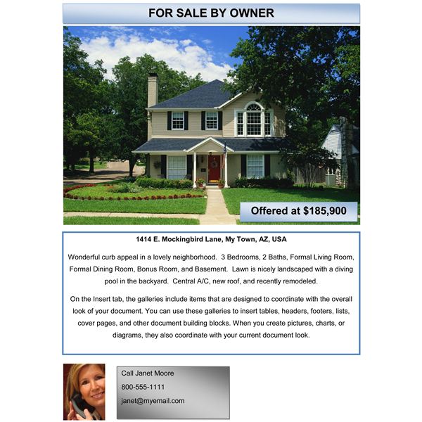 home for sale flyer