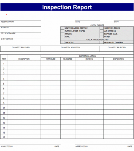 home inspection report template inspection report