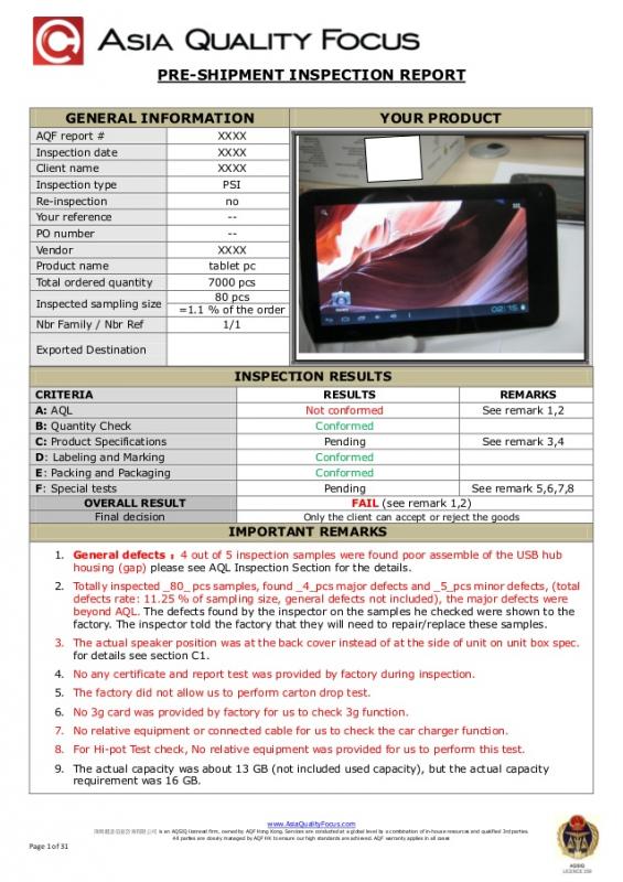 home inspection report template