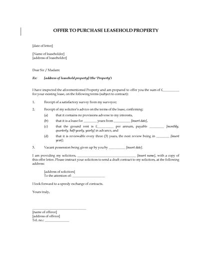 home offer letter template