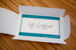 homemade gift certificates gc