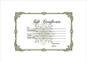 homemade gift certificates homemade gift certificate free pdf template download