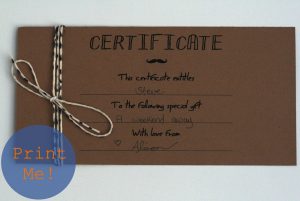 homemade gift certificates the petit cadeau printable gift certificates for men