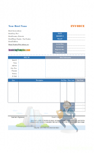 hotel receipt template hotel bill business traveler printed