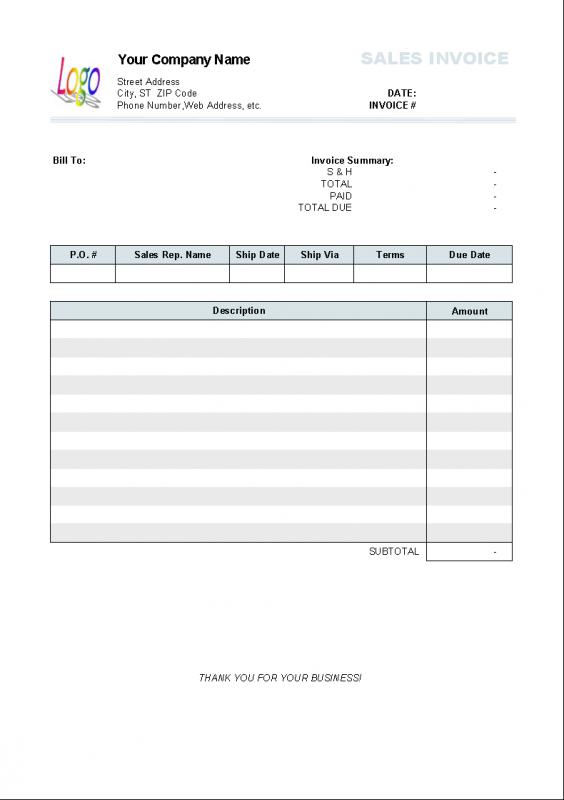 hotel receipt template